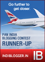 British Airways IndiBlogger Contest Runner-up